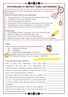 Vorschau - Arbeitsblätter - Sachtexte - Informationen finden und markieren ; Die W-Fragen Methode ; Übersichten ; Merkkästen und Aufgaben mit Lösungen (Klasse 6 7 8) - Seite 1