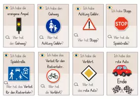 Vorschau - Spiele - Verkehrszeichen - Lesespiel - Wer hat...? - Ich habe... . - Seite 2