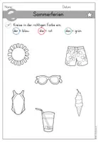 anteprima - Esercizi - Sommerferien - Sommer Materialpaket differenziert - DaZ DaF (Raccolta di materiali sulle vacanze estive) - Pagina 3