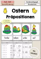 anteprima - Esercizi - Ostern - Präpositionen (Dativ) Arbeitsblätter Bildkarten - DaZ/DaF/Sprachförderung (Flashcards sulla Pasqua e le preposizioni col dativo) - Pagina di copertina