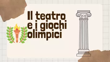 anteprima - Altro tipo di materiale - Il teatro e i giochi olimpici MAPPA - Pagina di copertina