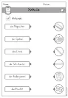 anteprima - Esercizi - Schulsachen - Schule Arbeitsblatt differenziert - DaZ/DaF/Sprachförderung (Esercizi sulla scuola) - Pagina 2