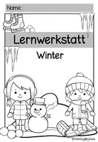 Vorschau - Arbeitsblätter - Winter Lernwerkstatt Klasse 1-4 | Winter Arbeitsblätter Deutsch und Mathe - Seite 1