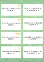 Vorschau - Spiele - Zählen in Schritten – Übungen zum Weiterzählen & Rückwärtszählen - Seite 1