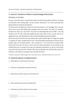 Vorschau - Unterrichtsreihen - Materialpaket "Christmas around the World" – Reading Comprehensions / Writing Activities - Seite 1