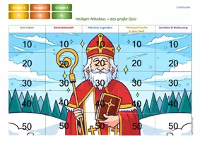 Vorschau - Spiele - Der Heilige Nikolaus - das große Quiz - katholische Religion (5./6. Schulstufe) - Seite 1