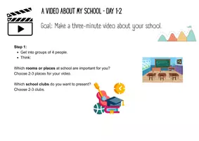 Vorschau - Unterrichtsreihen - Making a video about your school - Videoprojekt 1. Lernjahr - Seite 2