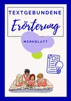 Vorschau - Arbeitsblätter - Merkblatt textgebundene Erörterung Klasse 9 NRW Gymnasium - Deckblatt