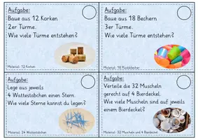 Vorschau - Aufgabenkarten - Divisionskartei Klasse 2 - Seite 1