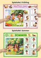 Vorschau - Arbeitsblätter - Jahreszeiten verstehen leicht gemacht – Sortierspiel-Materialpaket für Kita & Vorschule - Seite 3