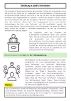Vorschau - Arbeitsblätter - Die Europäische Kommission erklärt: Aufgaben und Struktur - Seite 1