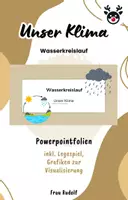 Vorschau - Stundenentwürfe - PPT & Stundenentwurf: Wasserkreislauf inkl Spiel & Lösungen Teil 4 - Unser Klima - Geografie Erdkunde - Deckblatt