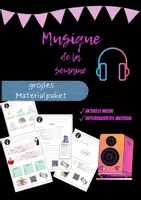 Vorschau - Arbeitsblätter - Musique de la semaine - Französische Musik im Unterricht - Deckblatt