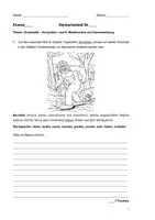 Vorschau - Klassenarbeiten - Grammatik. Klassenarbeit (Jahrgang 7/8). Konjunktiv I und II, Modalverben und Kommasetzung - Seite 1