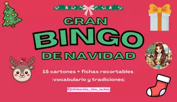 Vista previa - Unidades / Secuencias / Situaciones de Aprendizaje - 🎅🏼🎄🤩Gran BINGO navideño🎁 - @primaria_con_inma - página 1