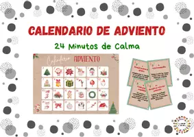 Vista previa - Tarjetas / Manipulativos - Calendario de Adviento: 24 minutos de calma - Portada