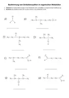 Vorschau - Arbeitsblätter - Übung: Bestimmung von Oxidationszahlen in organischen Molekülen - Seite 1