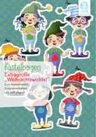 Vorschau - Bildkarten - Bastelbogen: Extragroße "Weihnachtswichtel" - Deckblatt