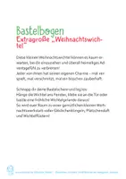 Vorschau - Bildkarten - Bastelbogen: Extragroße "Weihnachtswichtel" - Seite 1