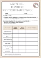 Vorschau - Stationenlernen - Rechtschreibstrategien Lerntheke - Wiederholung Deutsch - Seite 1
