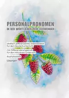 Vorschau - Arbeitsblätter - Personalpronomen in der wörtlichen Rede verwenden (dreifach differenziert) - Deckblatt
