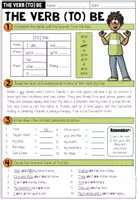 Vista previa - Hojas de trabajo - TO BE (Affirmative) + Personal Pronouns - Worksheet - página 1