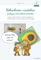 Vorschau - Arbeitsblätter - Höhenlinien handelnd begreifen (Kartenkunde, Orientierung) - Deckblatt
