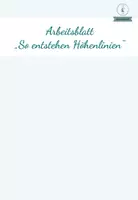 Vorschau - Arbeitsblätter - Höhenlinien handelnd begreifen (Kartenkunde, Orientierung) - Seite 3