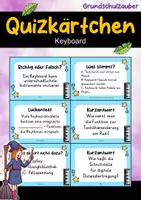 Vorschau - Quiz - Keyboard – 24 Quizkarten | Musik & Instrumentenkunde - Deckblatt