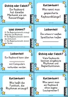 Vorschau - Quiz - Keyboard – 24 Quizkarten | Musik & Instrumentenkunde - Seite 2
