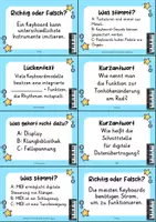 Vorschau - Quiz - Keyboard – 24 Quizkarten | Musik & Instrumentenkunde - Seite 1