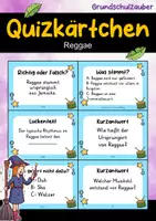 Vorschau - Quiz - Reggae – 24 Quizkarten | Musik & Kulturkunde - Deckblatt
