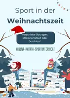 Vorschau - Stationenlernen - Ho-Ho-Ho! Winterzeit in der Sporthalle - Deckblatt