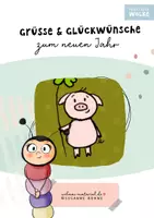 Vorschau - Mal- und Bastelvorlagen - Glückwünsche zum neuen Jahr 2026: Druckvorlagen für Kita & Grundschule - Seite 1