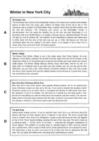 Vorschau - Arbeitsblätter - Winter in New York City: Reading and Writing (English) - Seite 1