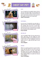 Vorschau - Arbeitsblätter - Meet My Pet: Reading and Writing (English) - Seite 1
