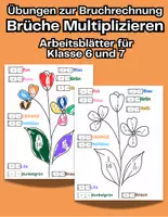 Vorschau - Spiele - Übungen Bruchrechnung multiplizieren Bruchrechnen Klasse 6 - Deckblatt