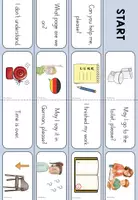 Vorschau - Spiele - Domino Classroom Phrases - Wortschatzspiel Englisch - Seite 2