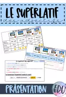 Vorschau - Präsentationen/Tafelbilder - FR Präsentation zum Einführen - Le superlatif des adjectifs - Deckblatt