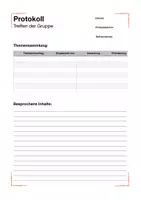Vorschau - Anderer Materialtyp - Protokoll & Anliegen an Schulleitung: Lehrerrat, Arbeitsgruppe o.ä. - Seite 1