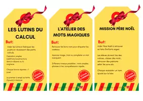 Aperçu - Jeux - Les lutins de Noël 3 activité en p1 p2 - Page de couverture