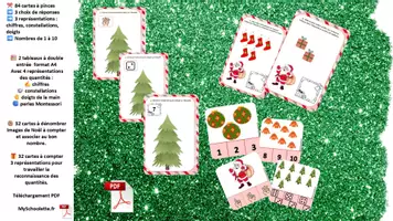 Aperçu - Feuilles d'exercices - Pack Complet Maths Noël en Maternelle ! - Page de couverture