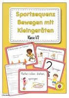 Vorschau - Stundenentwürfe - Sportsequenz - Bewegen mit Kleingeräten in Klasse 1 und 2 - Deckblatt