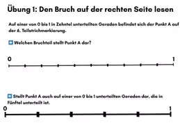 Vorschau - Arbeitsblätter - brüche auf dem zahlenstrahl übungen mit lösung klasse 6 pdf - Seite 1