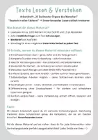 Vorschau - Stundenentwürfe - Lese-Training: 10 Sachtexte Organe des Menschen Klassen 5, 6, 7 - Seite 1