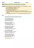 Vorschau - Klassenarbeiten - Klassenarbeit Politische Lyrik - Deckblatt