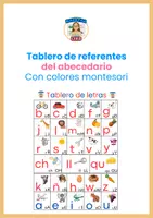Vista previa - Refuerzo / NEE / Materiales de apoyo - tablero de referentes abc - colores montesori - Portada
