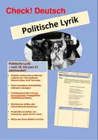 Vorschau - Unterrichtsreihen - Unterrichtsreihe Politische Lyrik - Deckblatt