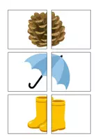 Vorschau - Stundenentwürfe - Zuordnungsspiel - Weihnachten/Winter - Seite 1