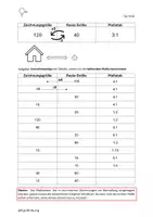 Vorschau - Arbeitsblätter - Maßstab bei technischen Zeichnungen - Seite 1